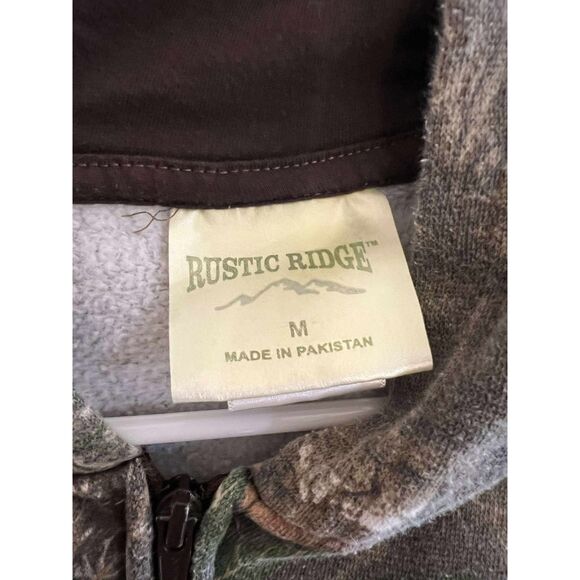 Rustic Ridge Boys Camouflage Camo Zip Up Hoodie M 10-12 - Picture 3 of 6